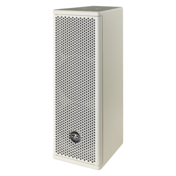 DAS Audio ARTEC-326-W Passive 2x6" Two-Way Speaker 200W RMS Wooden Enclosure 90° x 60° Rotatable Horn White w/ U-Bracket, ARTEC-326-W