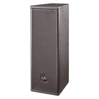 DAS Audio ARTEC-326-T Passive 2x6" Two-Way Speaker 200W RMS Wooden Enclosure 90° x 60° Rotatable Horn w/ Multi-Tap Transformer Black w/ U-Bracket, ARTEC-326-T