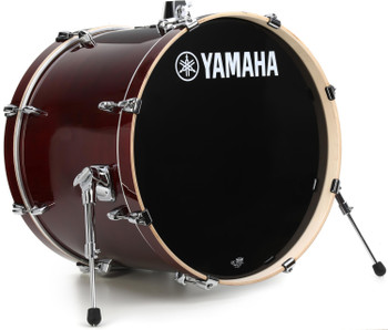 Yamaha SBB-2217 Stage Custom Bass Drum - 17 x 22 inch - Cranberry Red