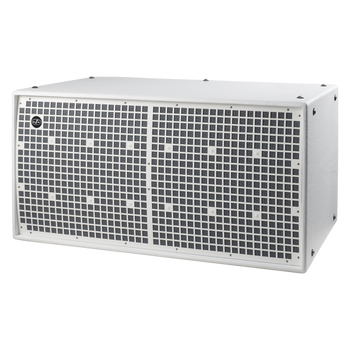 DAS Audio, WR-218S-DXW Passive Ground-Stackable Long-Excursion Bass-Reflex Subwoofer, 2 x 18", 2000W RMS, DX, White