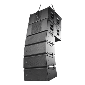 DAS AUDIO WR-320-DX Passive, 500W (RMS), 2 x 10", Two-way, Installation Line Array System, DX, Black