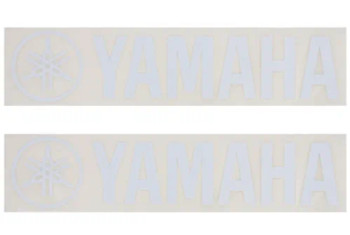 Yamaha BD LOGO LG WH 2.5" (H) x 11" (W) Large tuning fork Yamaha decal