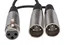 Hosa YXM-121 6" XLRF to Dual XLRM Microphone Y-Cable