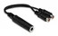 Hosa YRA-115 6" 1/4" TSF to Dual RCA-F Audio Cable