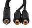 Hosa YRA-104 6" RCA to Dual RCA-F Audio Y-Cable