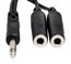 Hosa YPP-111 6" 1/4" TS to Dual 1/4" TSF Audio Y-Cable