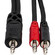 Hosa Technology YMM-152 Stereo 3.5mm Male TRS to Two 3.5mm Male TS Y-Cable (12")