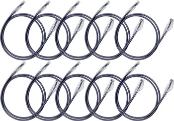 Hosa Cat 6 Ethernet Cable – 10-Pack, 10 Feet, Black (CAT-610-10PK-BK)