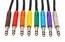 Hosa TTS-890 3' TT TRS to TT TRS Patch Cable, 8 Pack
