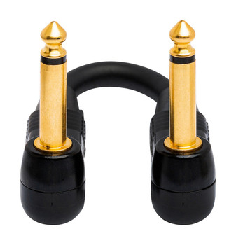 Hosa CGK-001.5RR Right-angle to Right-angle Edge Guitar Pedalboard Patch Cable - 18 inch