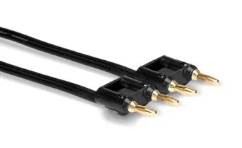 Hosa Technology  SKZ-630BB Speaker Cable, Hosa Dual Banana to Same, Black Zip, 30 ft