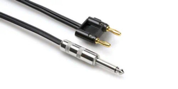 Hosa Technology  SKZ-610BB Speaker Cable, Hosa Dual Banana to Same, Black Zip, 10 ft