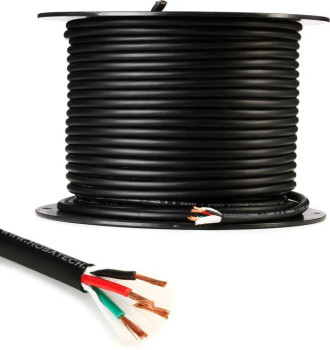 Hosa Technology SKO-400 Speaker Cable, Black Jacket, 300 ft