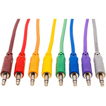 Hosa CMM-830 Eurorack Patch Cables 8-pack - 1 foot (Assorted Colors)
