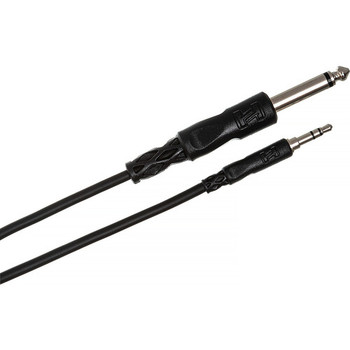 Hosa CMP-110 Interconnect Cable - 3.5mm TRS Male to 1/4-inch TS Male - 10 foot