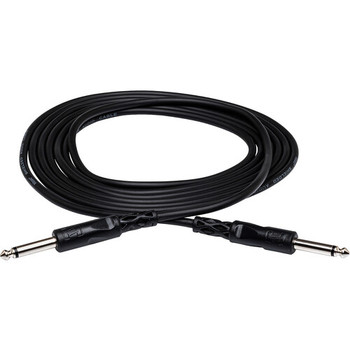 Hosa CPP-101 Interconnect Cable - 1/4-inch TS Male to 1/4-inch TS Male - 1 foot