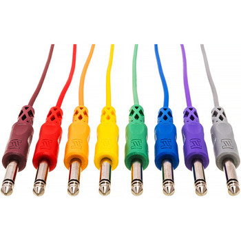 Hosa CPP-845 Unbalanced Patch Cable 1/4-inch TS Male to Same - 1.5 foot (Various Colors)