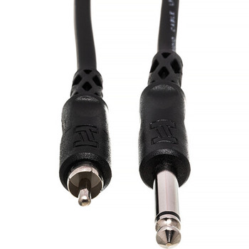 Hosa CPR-105 Unbalanced Interconnect Cable 1/4-inch TS Male to RCA Male - 5 foot