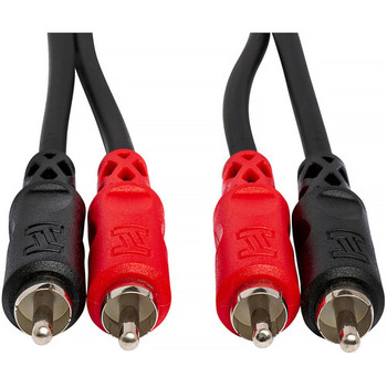 Hosa CRA-201 Stereo Interconnect Cable - Dual RCA to Same - 1 meter