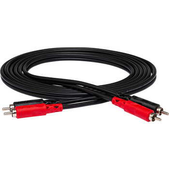 Hosa CRA-201 Stereo Interconnect Cable - Dual RCA to Same - 1 meter