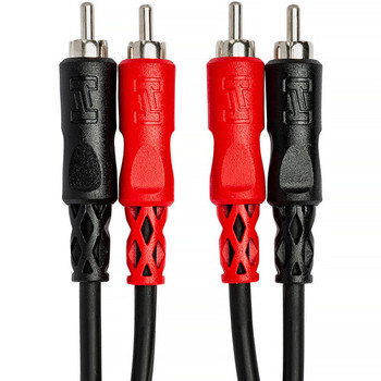 Hosa CRA-201AU Stereo Interconnect Cable - Dual RCA to Same - 1 meter
