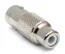 Hosa NBR-321 BNC-F to RCA-F Video Adapter, 75 Ohm