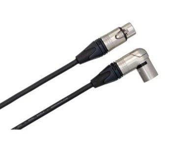Hosa MXX-025SR Microphone Cable - Neutrik XLR Female to Right Angle XLR Male - 25 foot
