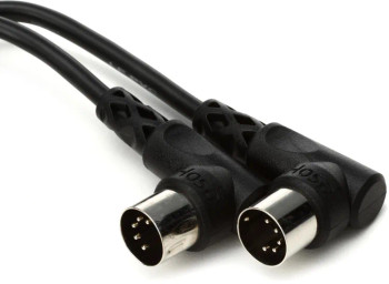 Hosa MID-305RR Right-angle MIDI Cable - 5 foot