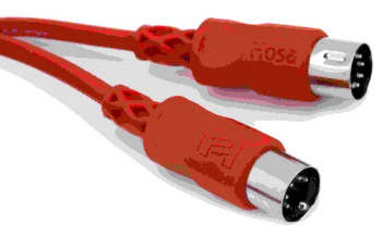 Hosa MID-303RD MIDI Cable - 3 foot Red