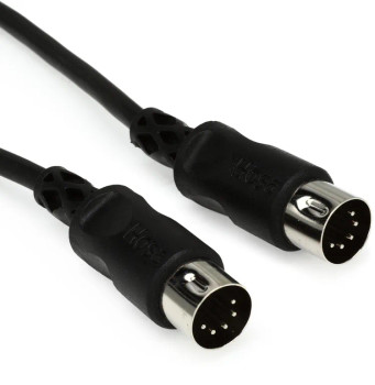 Hosa MID-325BK MIDI Cable - 25 foot Black