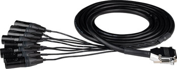 Hosa Edge DBM-503 8-Channel DB25 to XLR Male Snake - 3 Meter