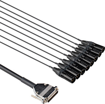 Hosa Edge DBM-503 8-Channel DB25 to XLR Male Snake - 3 Meter