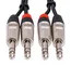 Hosa HSS-005X2 5' Pro Series Dual 1/4" TRS to Dual 1/4" TRS Audio Cable
