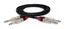 Hosa HSS-003X2 3' Pro Series Dual 1/4" TRS to Dual 1/4" TRS Audio Cable