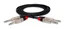 Hosa HSS-001.5X2 1.5' Dual REAN 1/4" TRS to Same Stereo Interconnect Cable