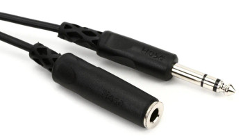Hosa HPE-310 1/4-inch TRS Female to 1/4-inch TRS Male Headphone Extension Cable - 10 foot