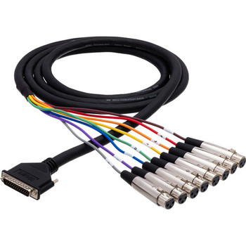 Hosa DTF-804 8-Channel XLR Female to DB25 Snake - 4 Meter