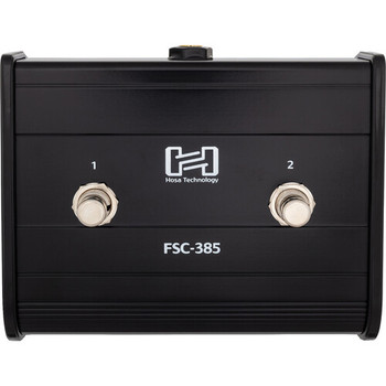 Hosa FSC-385 Guitar-Style Footswitch - Dual Latching On/Off Switch - 1/4-inch TS Connection