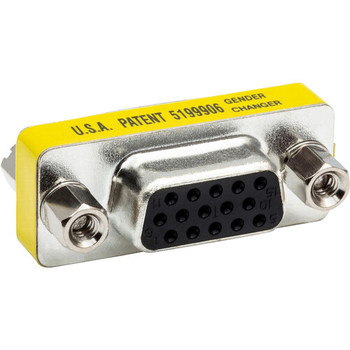 Hosa GGC-451 VGA Coupler Adapter - DE15 Female to DE15 Female