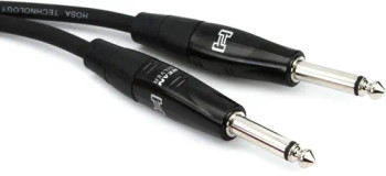 Hosa HGTR-005R Pro Straight to Right Angle Guitar Cable - 5 foot