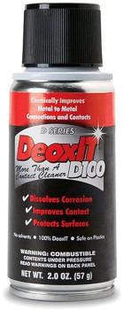 CAIG Laboratories DeoxIT D100 Contact Cleaner 100% Solution (Metered One-Shot Spray) - 2-oz.