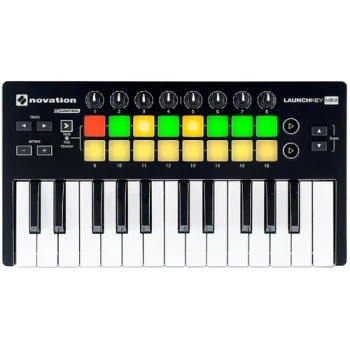 Novation AMS-LAUNCHKEY-MINI-MK2  Launchkey Mini MK2 25-Key USB MIDI Controller