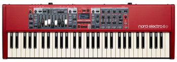 Nord Electro 6D Semi-Weighted Waterfall Action 61-Key Keyboard with Organ, Piano, and Sample Synth Sections (AMS-NELECTRO6D-61)