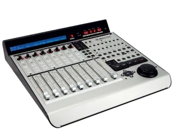 Mackie MC Universal Pro Control Surface – 8-Channel USB DAW Control Surface with Universal External Power Supply (100–250V, 47–63Hz) and Interchangeable International Line Cord Support