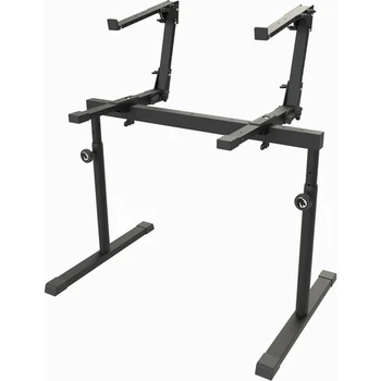 Black Panther, BP-8798, CEDRO 2-Tier Adjustable Keyboard Stand for Studio and Live Performance Use
