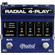 Radial Engineering 4-Play Multi-Output Direct Box with Four Isolated Outputs and Signal Distribution Control