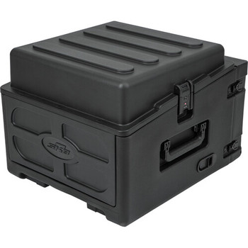 SKB 1SKB-R104W Rolling Compact Rig 10U Top Rack and 4U Front Rack Case (1SKB-R104W)