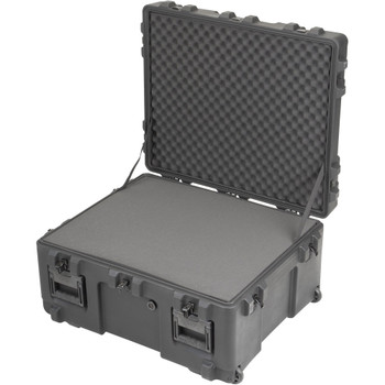 SKB 3R Series 30" x 25" x 15" Mil-Standard Case with Wheels and Cubed Foam (3R3025-15B-CW)