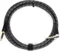 BOSS BIC-10A Instrument Cable, 10ft/3m Angled-to-Straight 1/4-Inch Cable with Oxygen-Free Copper Core and Gold-Plated Connectors for Guitar, Bass, Keyboards, and Professional Audio Applications (BIC-10A)