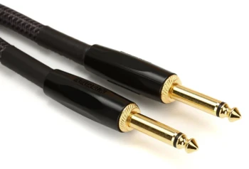 BOSS BIC-P18 18ft / 5.5m Premium Instrument Cable with Straight 1/4-Inch Connectors for Guitar and Bass (BIC-P18)
